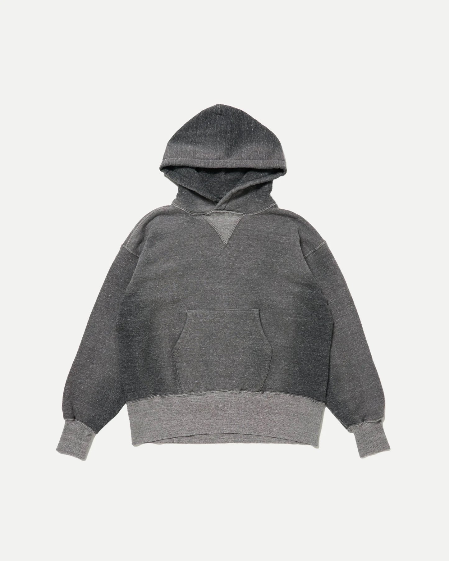 Bleached Heather Gray Lot.606 Hooded Shirt