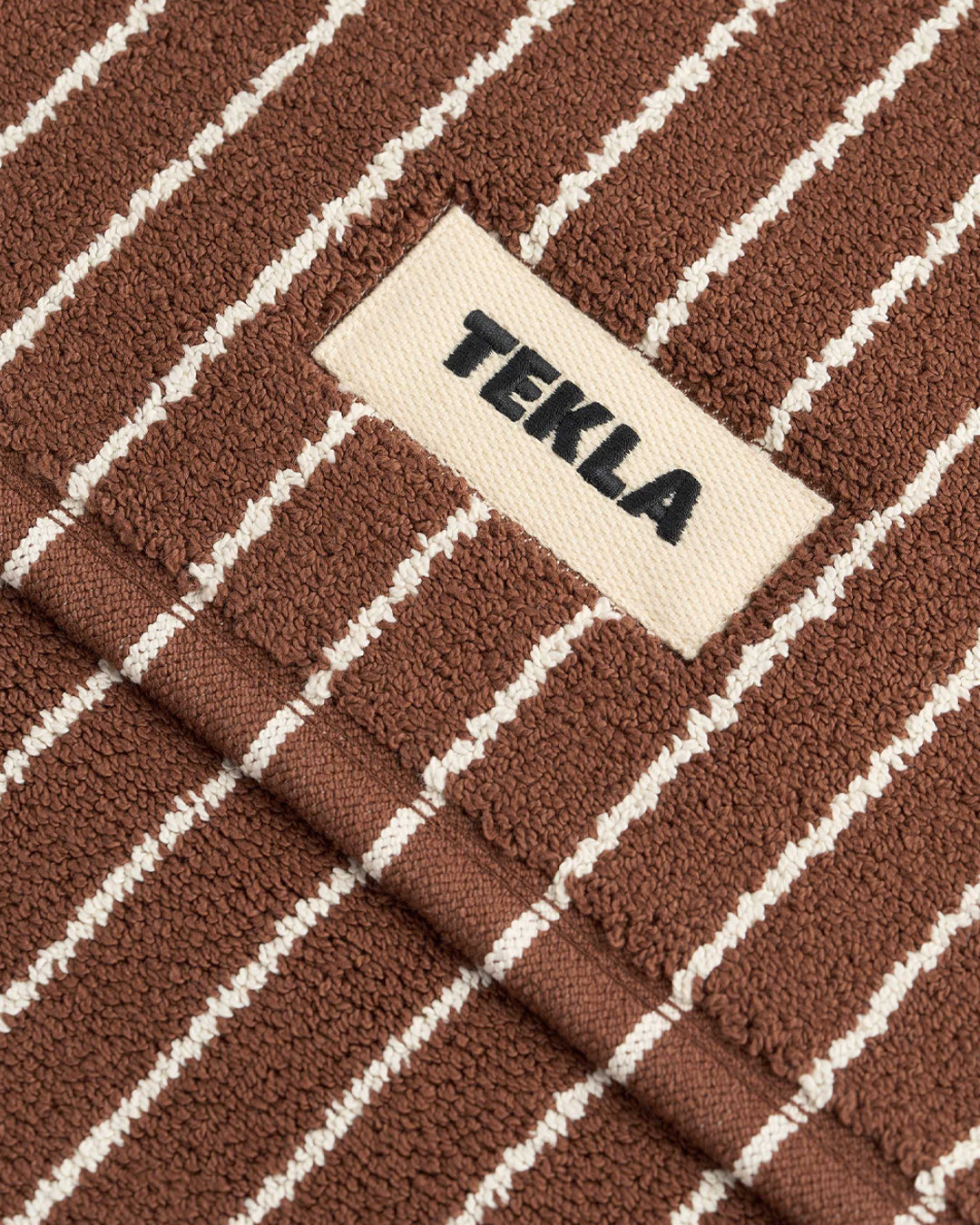 Rust Stripes Terry Bath Mat