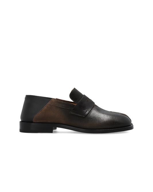 Brown and Black Tabi City Loafers