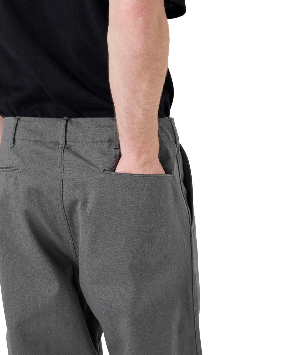 Heather Gray Wide Chino Pants