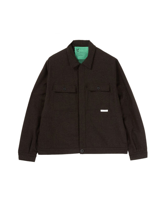 Dark Brown 40000 Replicated Seasonal Short Jacket