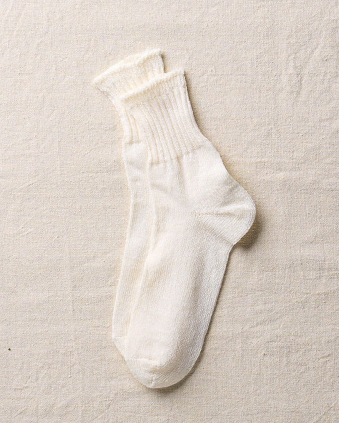 Natural Washi Organic Cotton Ribbed Socks