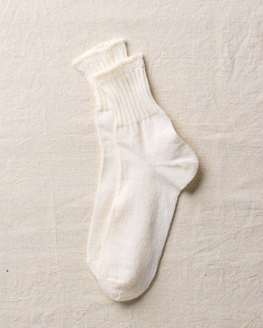 Natural Washi Organic Cotton Ribbed Socks