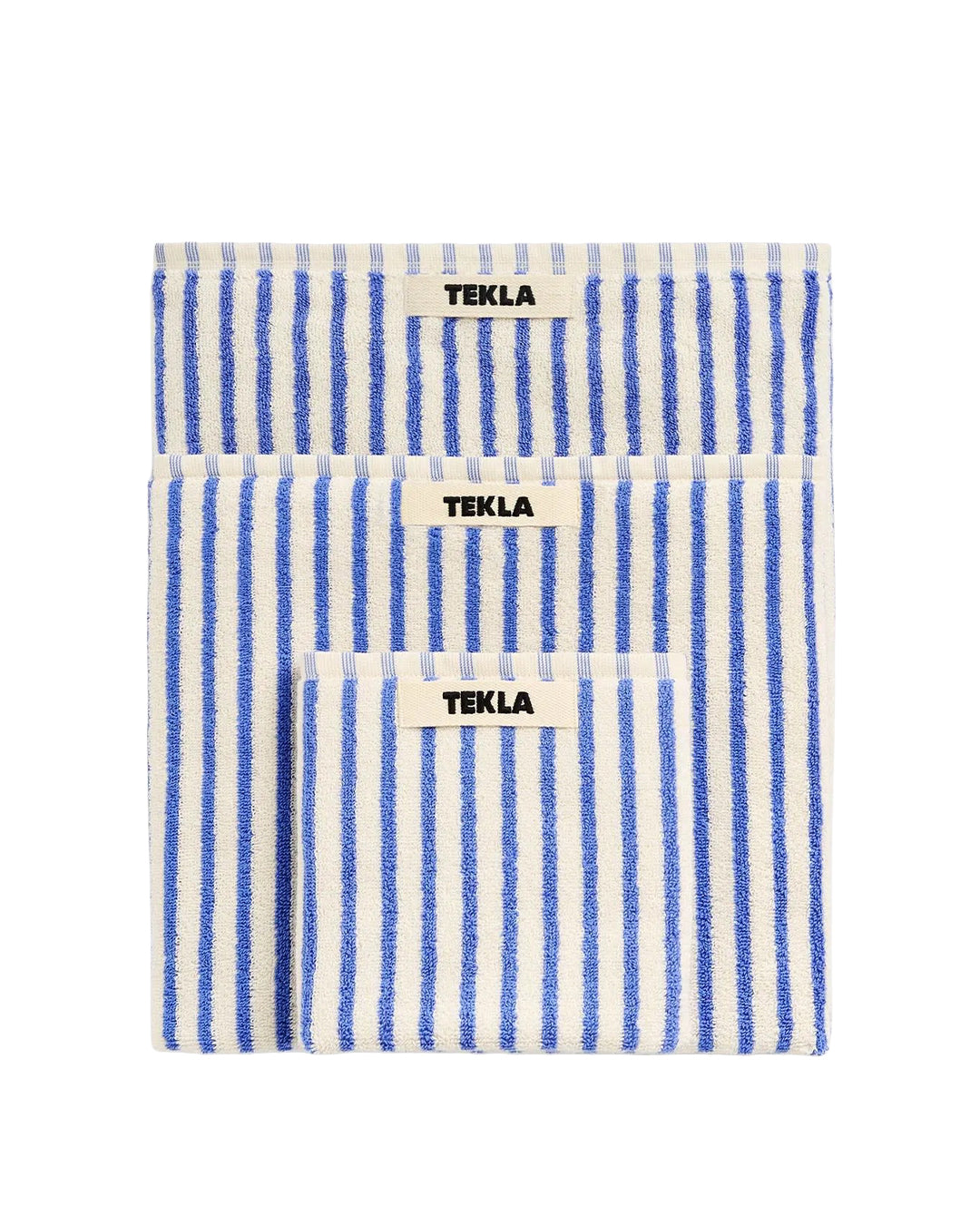Costal Blue Stripes Terry Towel