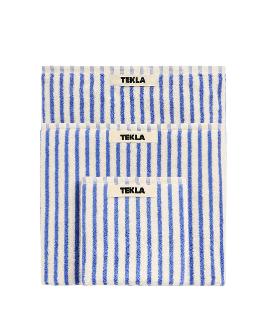 Costal Blue Stripes Terry Towel