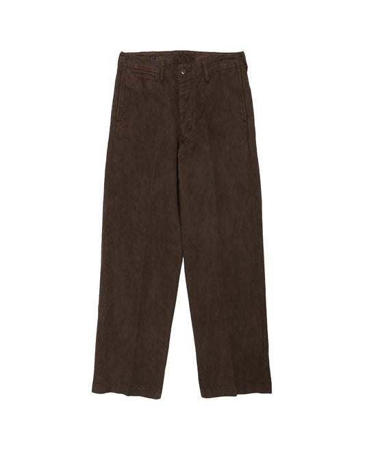 Mud Dyed Brown Lot.221 Field Trousers