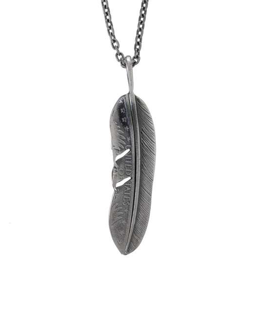 25¢ Half Feather Pendant Necklace