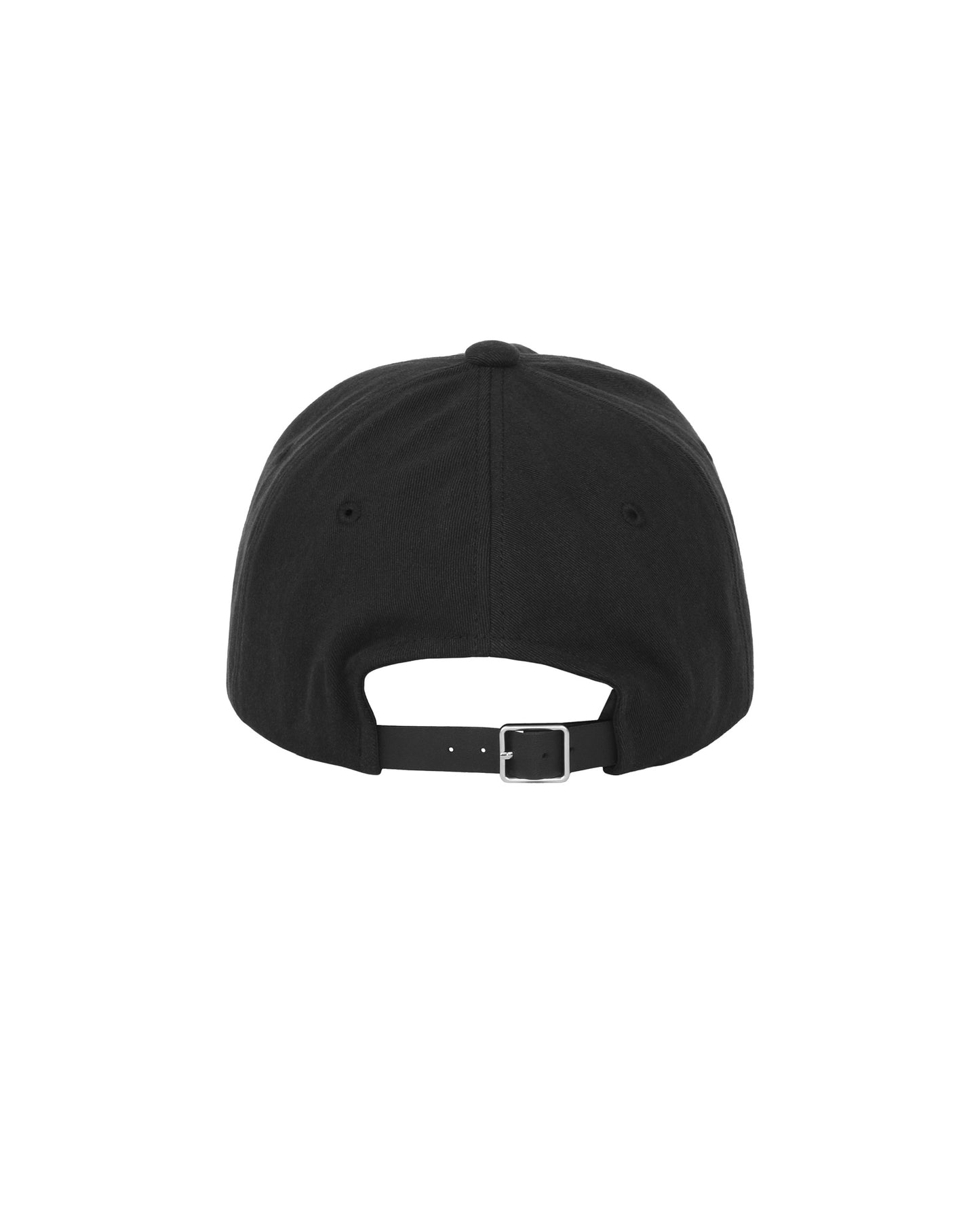 Black Cotton 6 Panel Cap