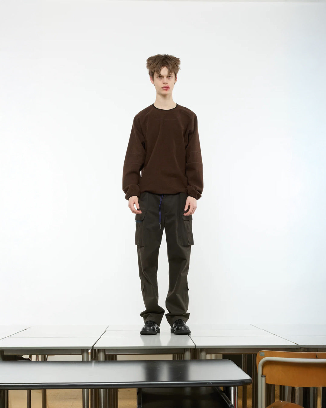 Soil Brown Warm Cargo Pants
