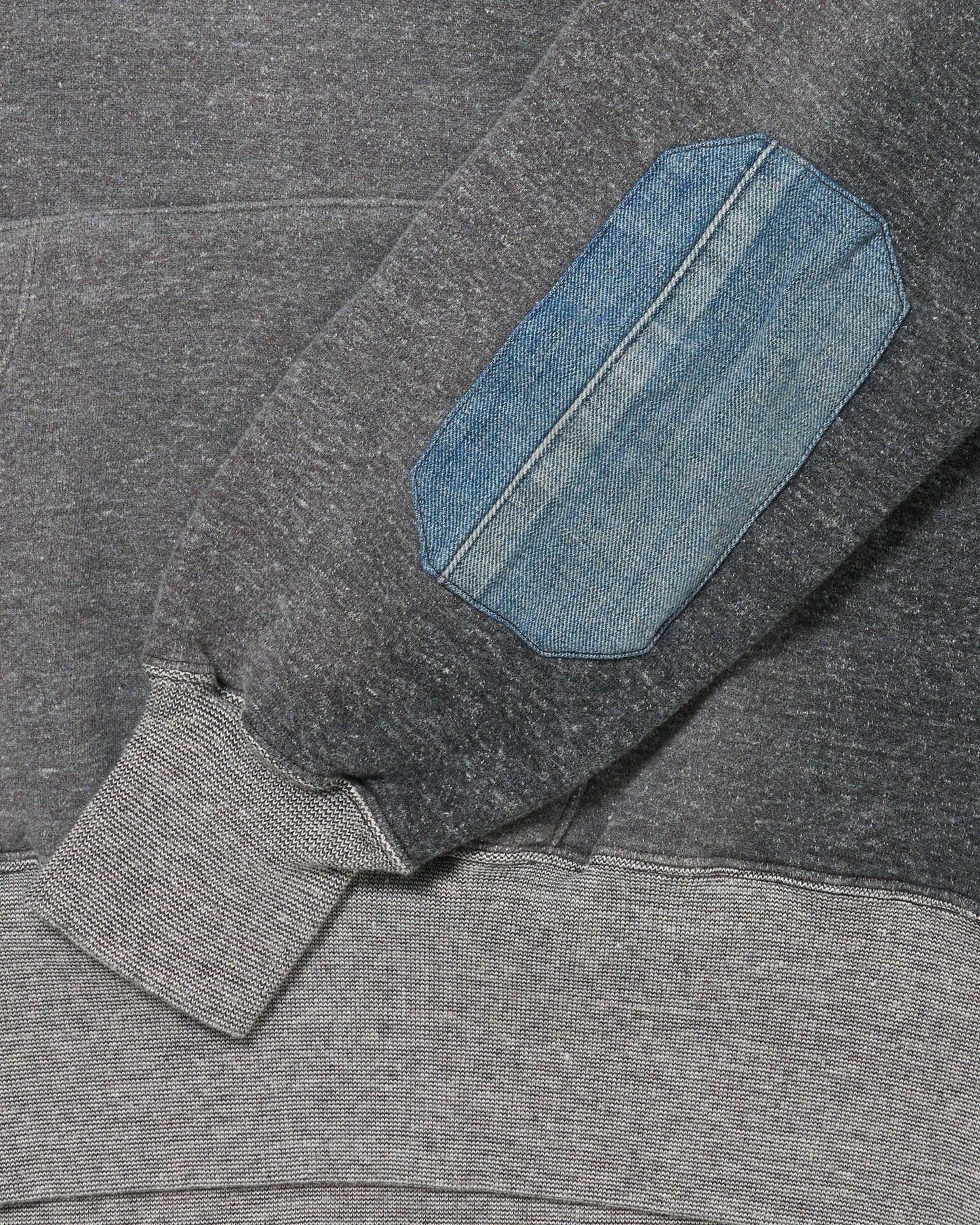 Bleached Heather Gray Lot.606 Hooded Shirt