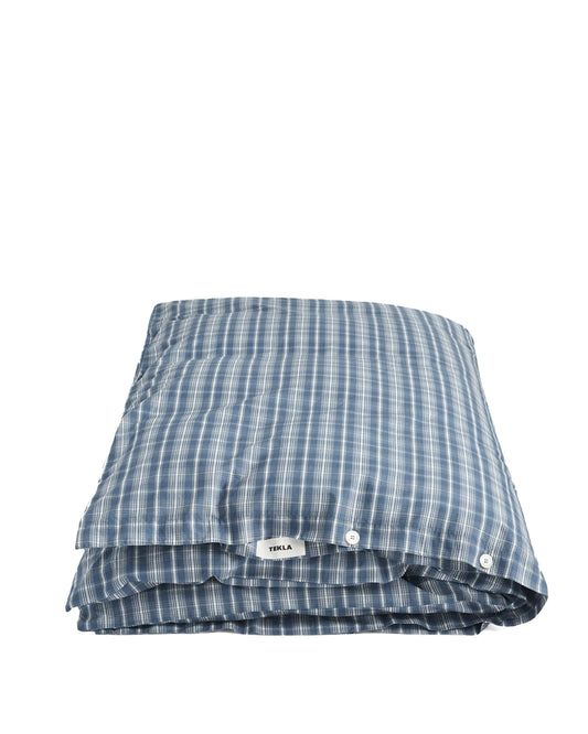 Douglas Checks Percale Duvet Cover