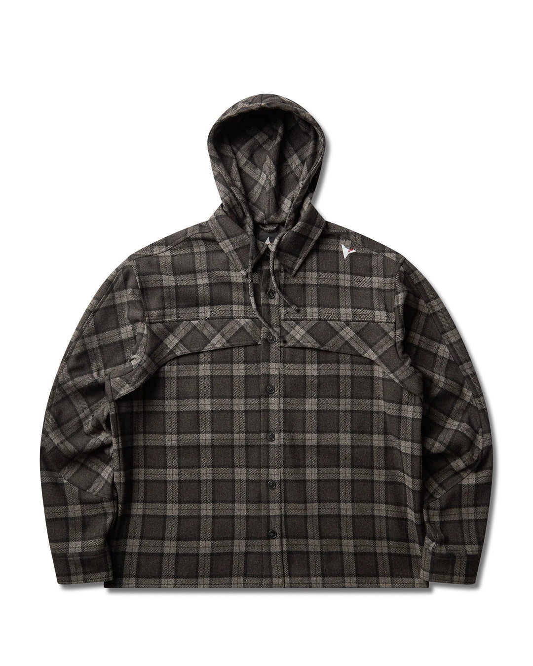 Anthracite Logger Wool Check Long Sleeve Shirt