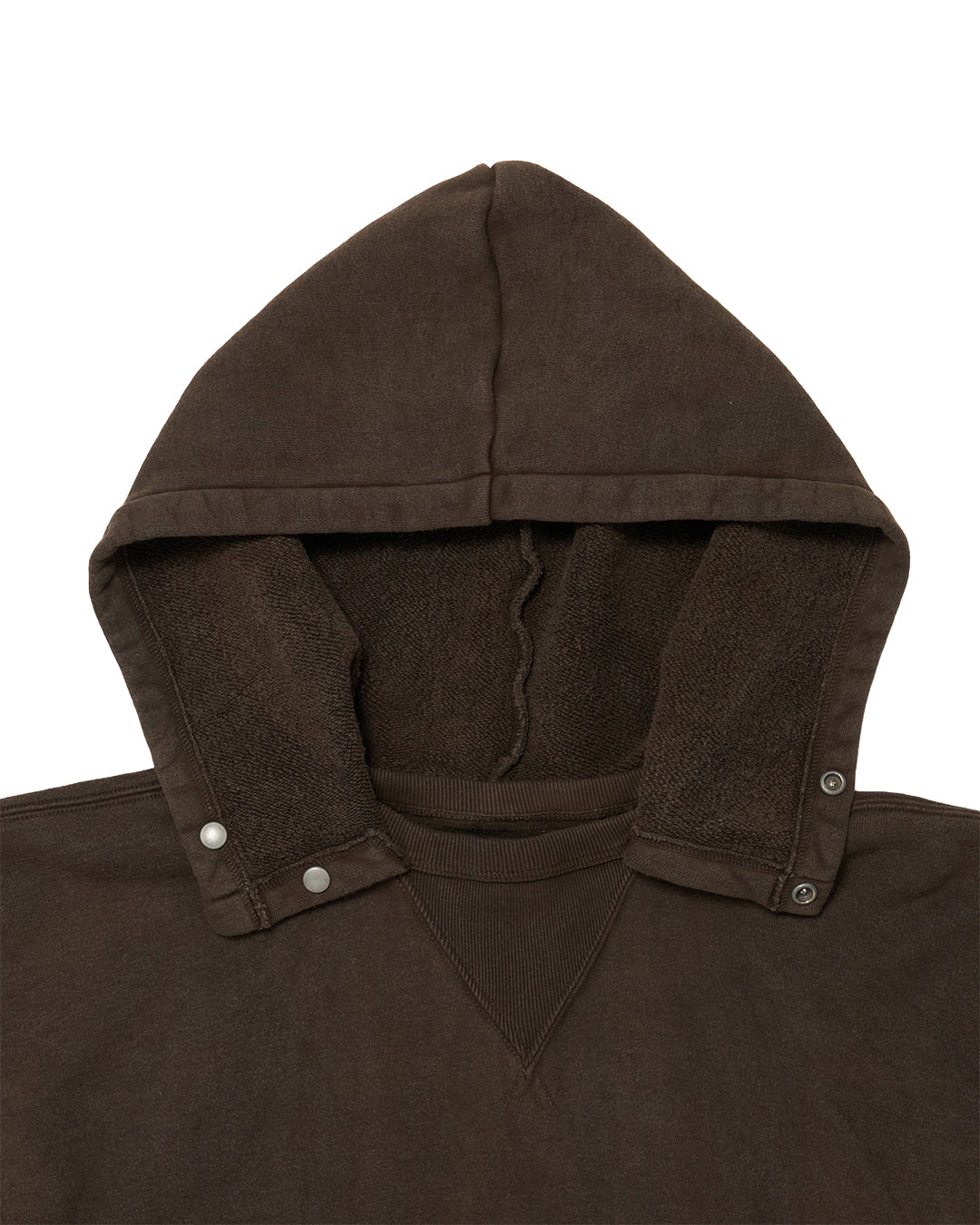 Mud Dyed Brown Lot.620 After Hooded Sweatshirt