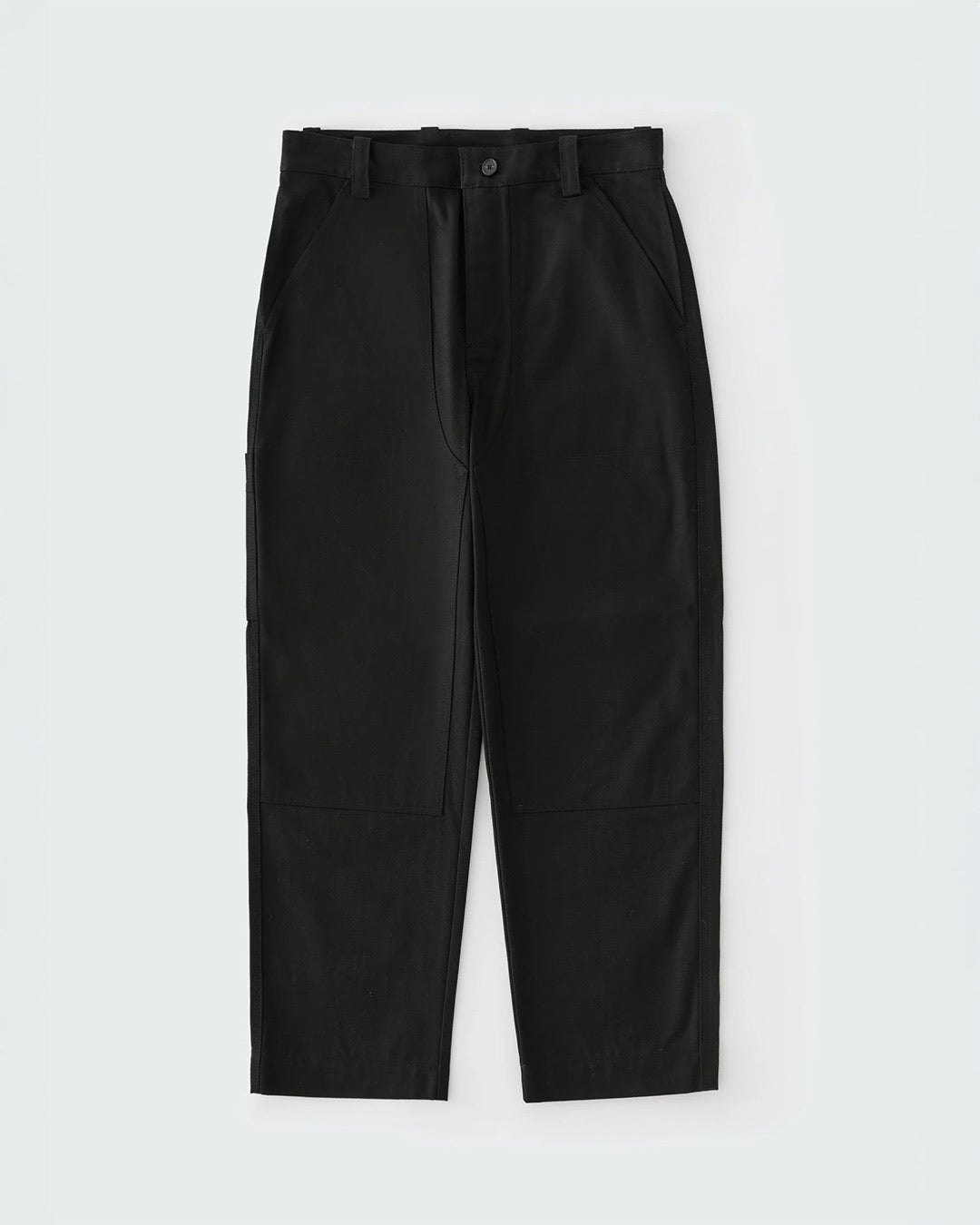 Black Denver Cotton Canvas Workwear Pants