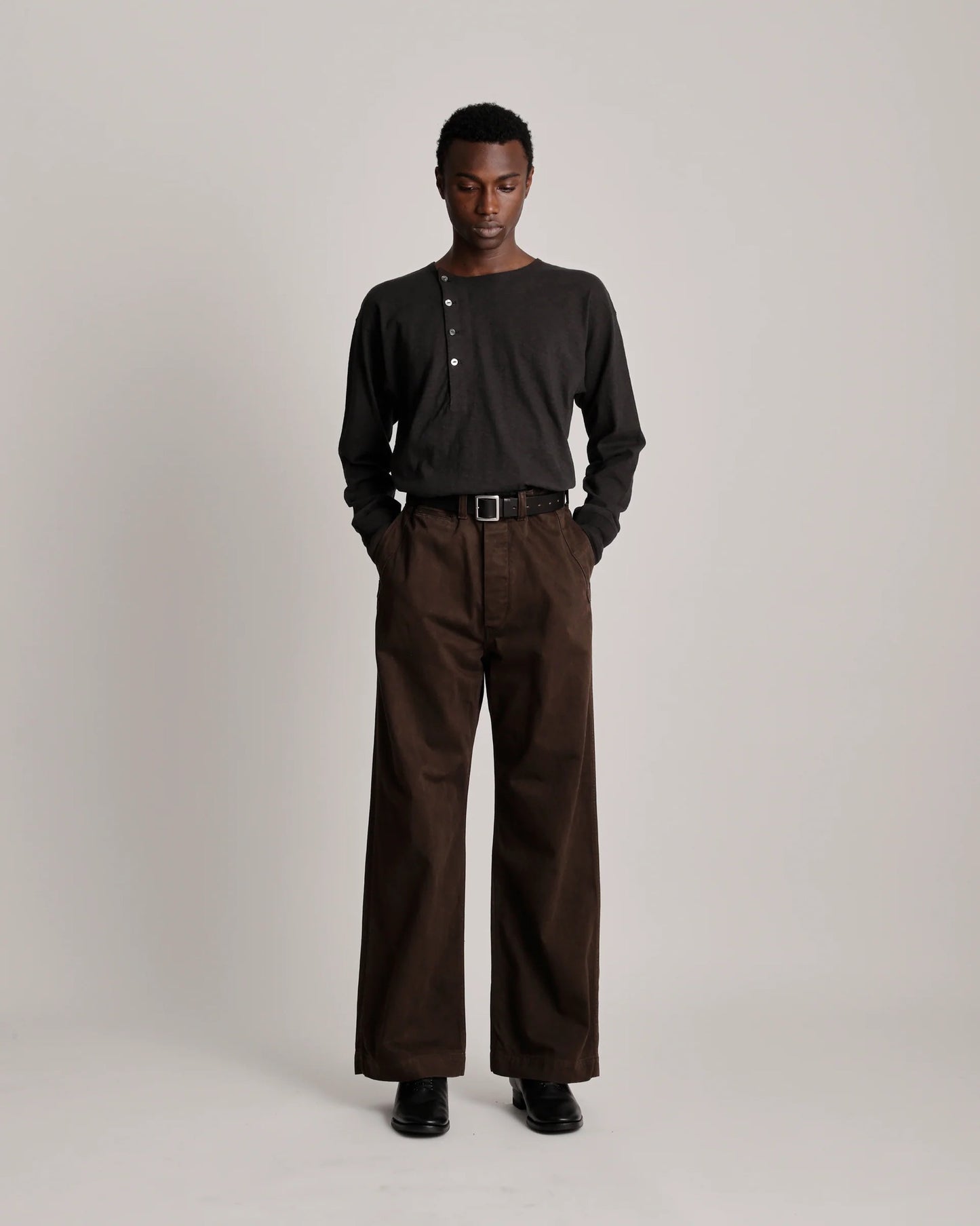 Mud Dyed Brown Lot.202 Engineer Trousers