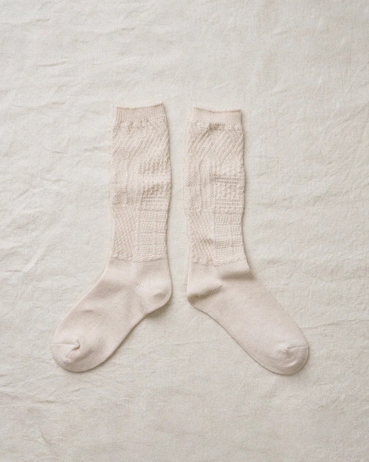 White Organic Cotton Yak Knitting Patterns Socks