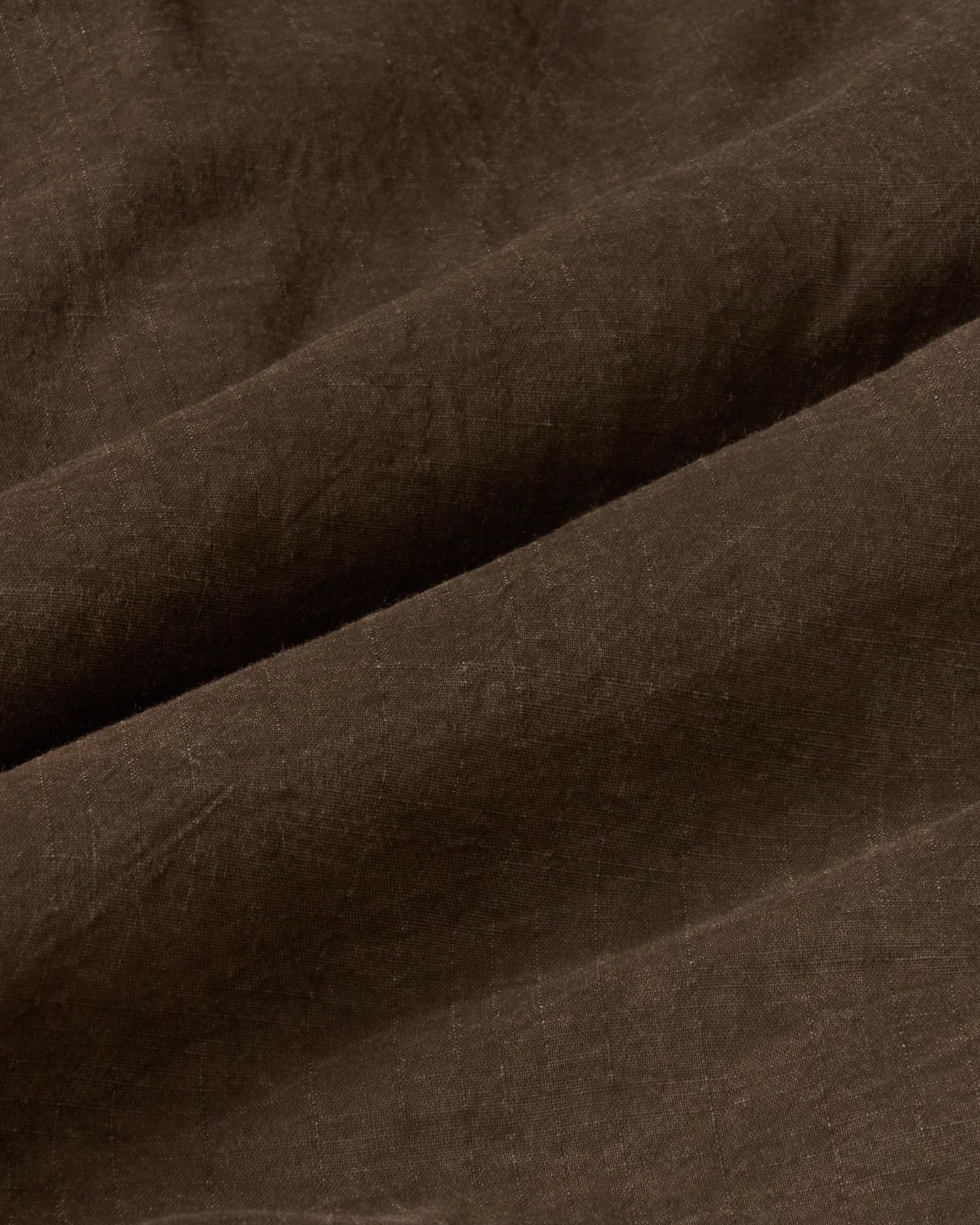 Mud Dyed Brown Lot.113 Open Collar Shirt