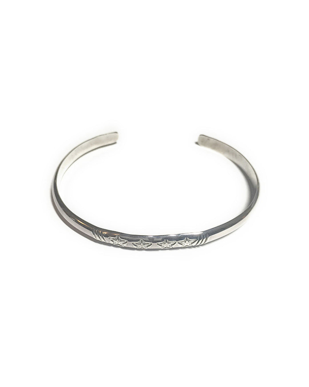 Silver Stamp Bangle Bracelet