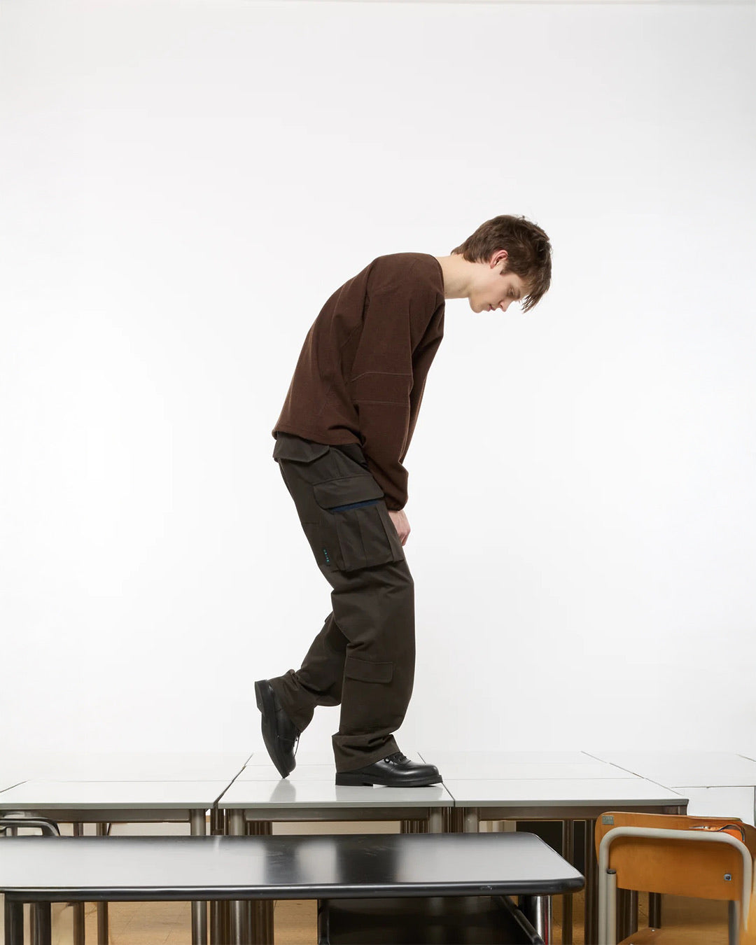 Soil Brown Warm Cargo Pants