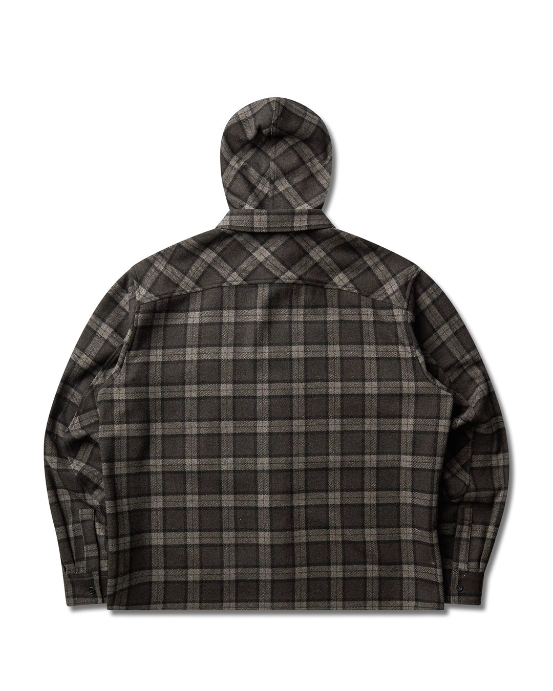 Anthracite Logger Wool Check Long Sleeve Shirt