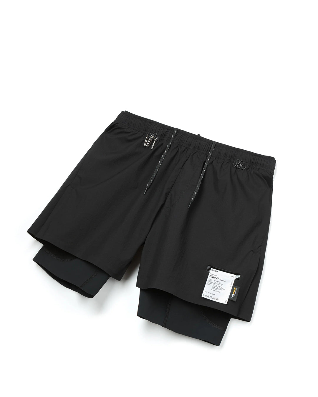 Black Rippy Cordura 8" Trail Shorts