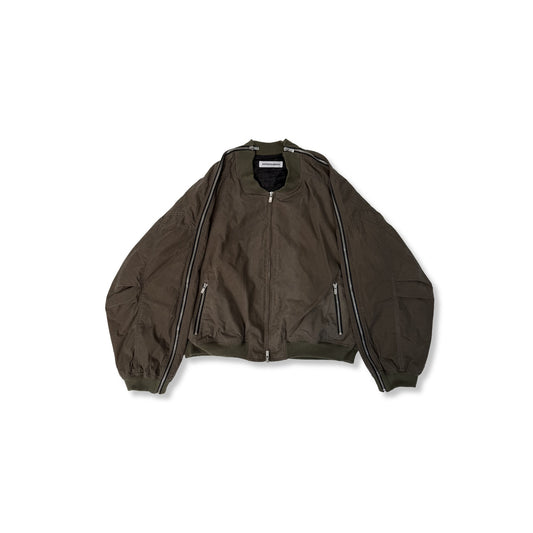 Rust Zip MA-1 Bomber