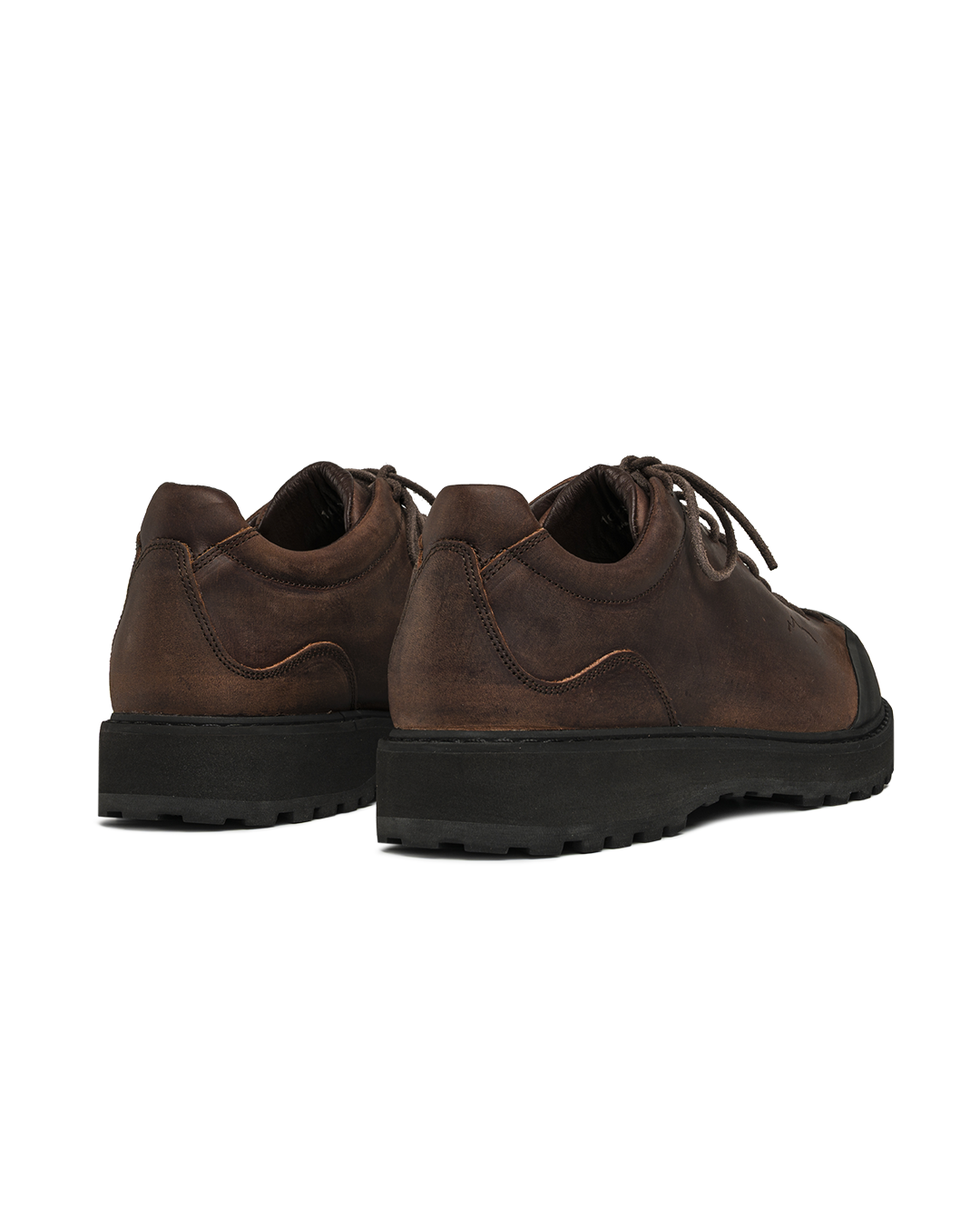 Mogano Waxed Leather Ampezzo Shoes