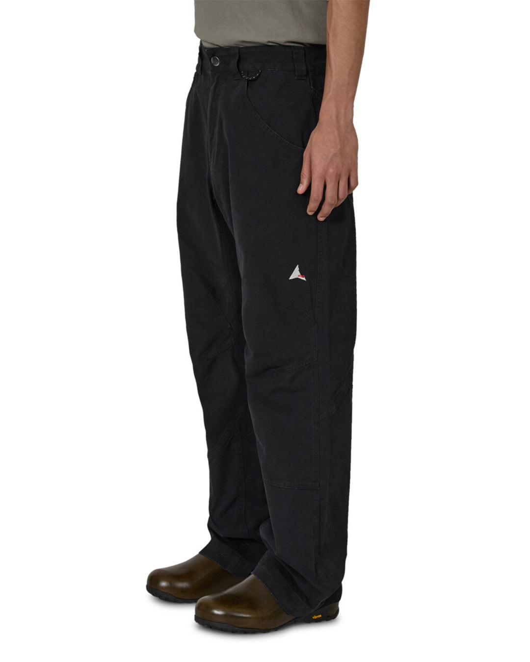 Anthracite Crimp Shaped Cotton Pants