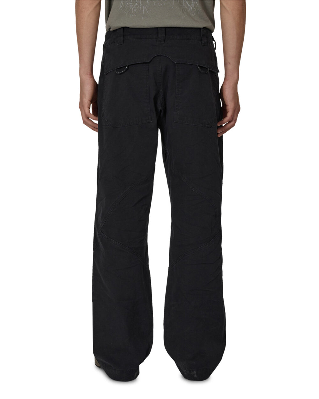 Anthracite Crimp Shaped Cotton Pants