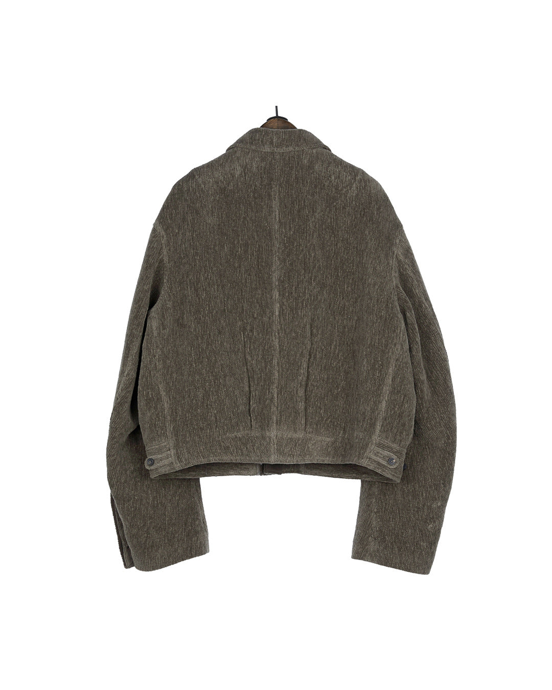 Chenille Cloth Cropped Worker Jackets