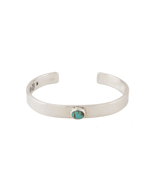 Silver Turquoise Small Bangle Bracelet