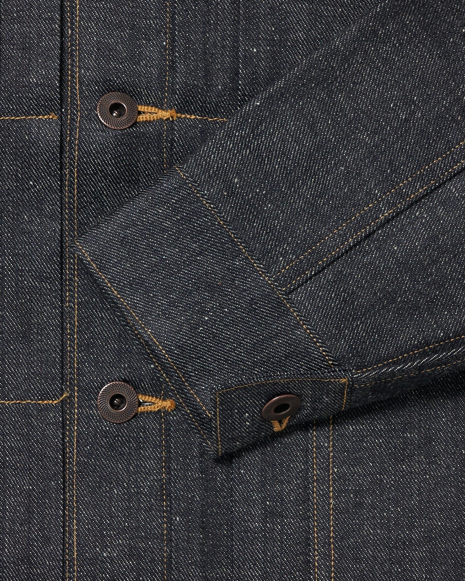 Raw Indigo Lot.714 Denim Jacket Side Panel