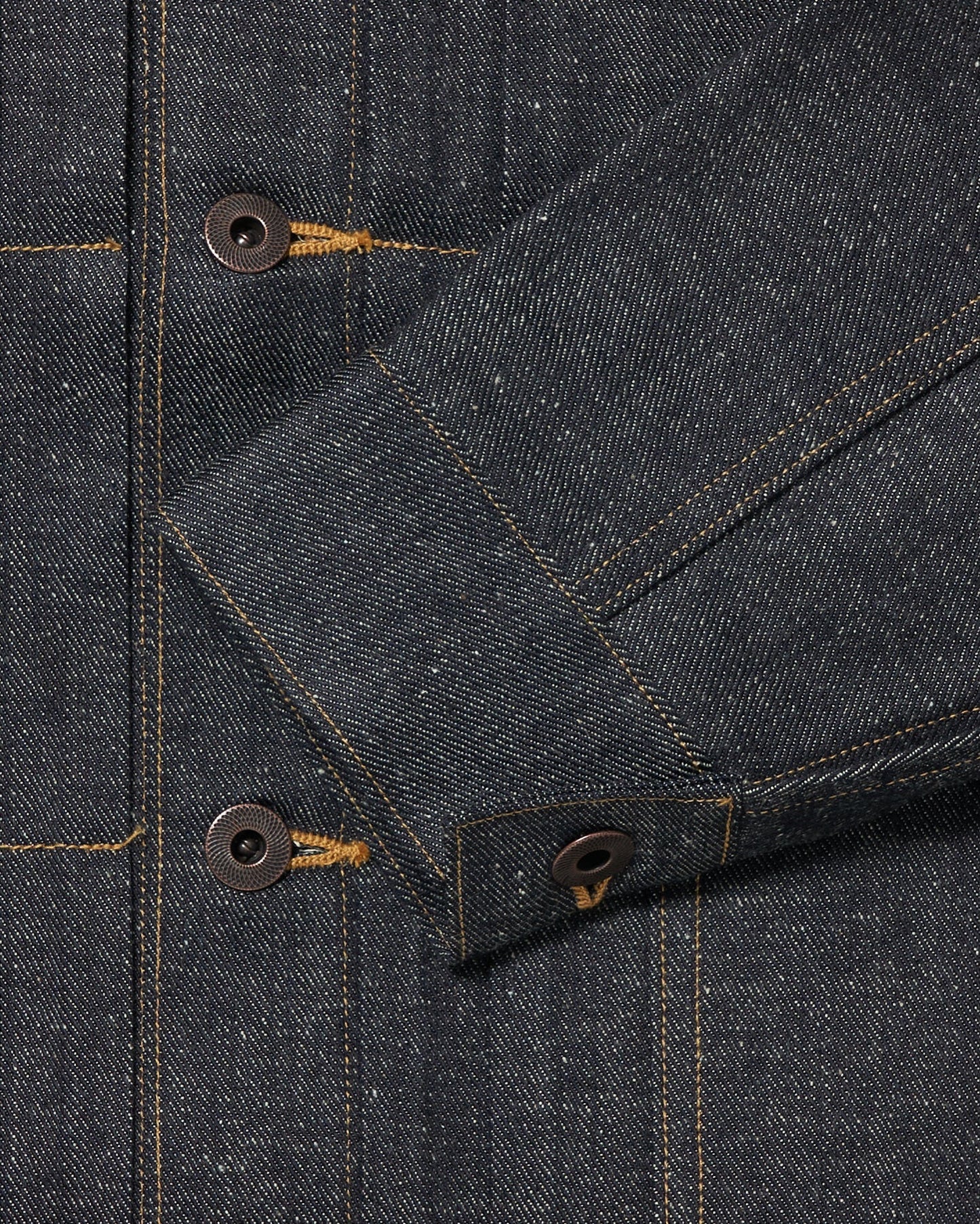 Raw Indigo Lot.714 Denim Jacket Side Panel