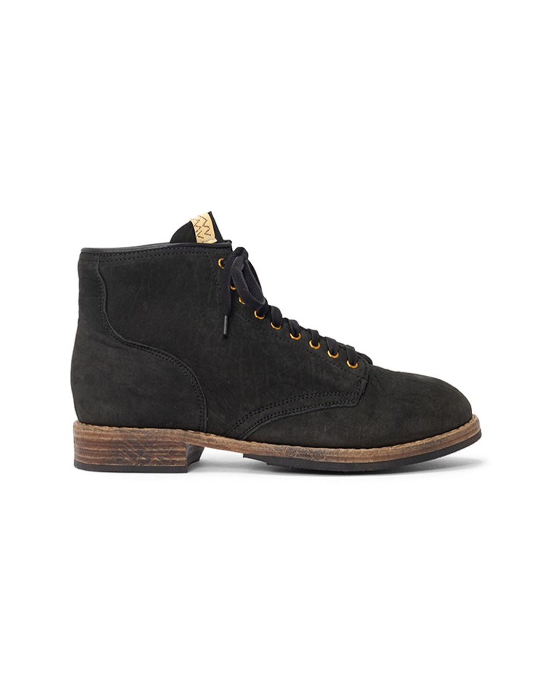 Black Lamb Leather Brigadier Mid Folk