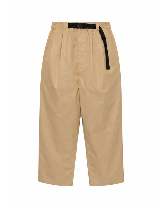 Beige Cotton Twill Slightly brushed Pants