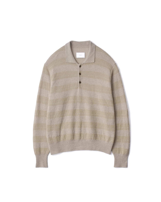 Beige Greige Mix Wool Nylon Alpaca Sweater