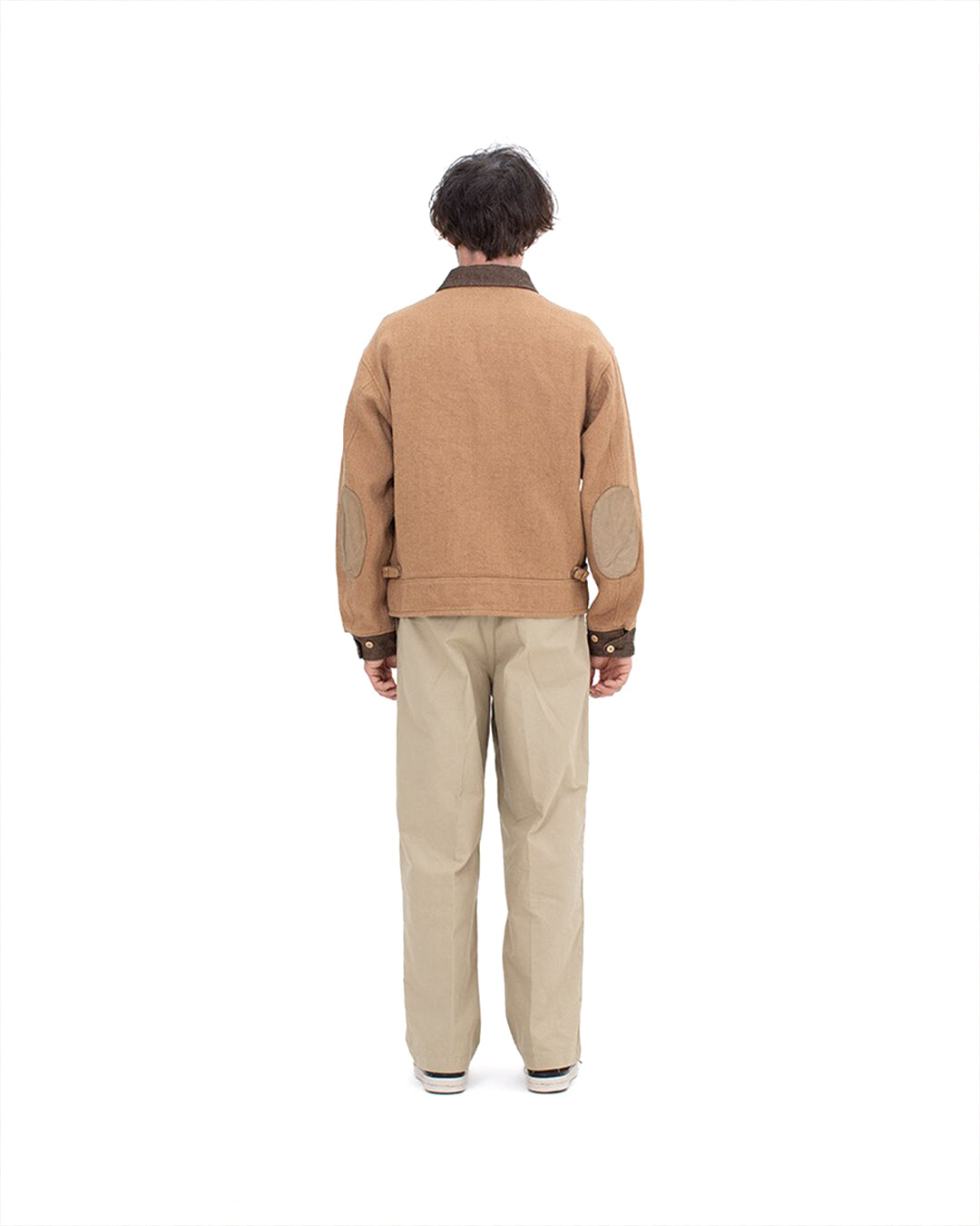 Beige Wool Linen Twill Strato Jacket