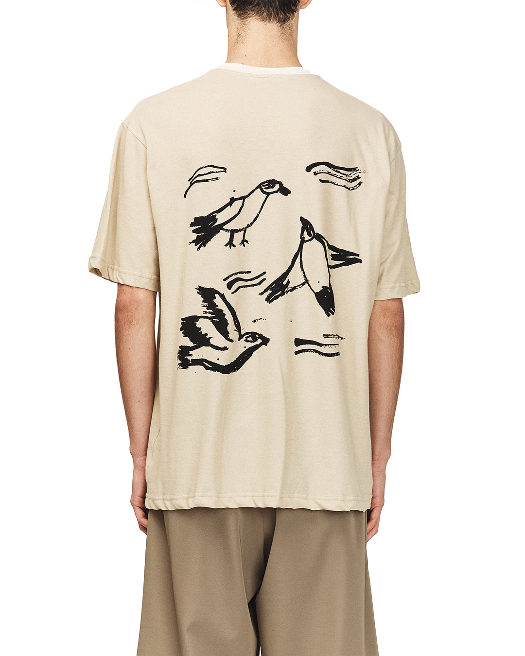 Beige "COORDINATES" Oversized Tee