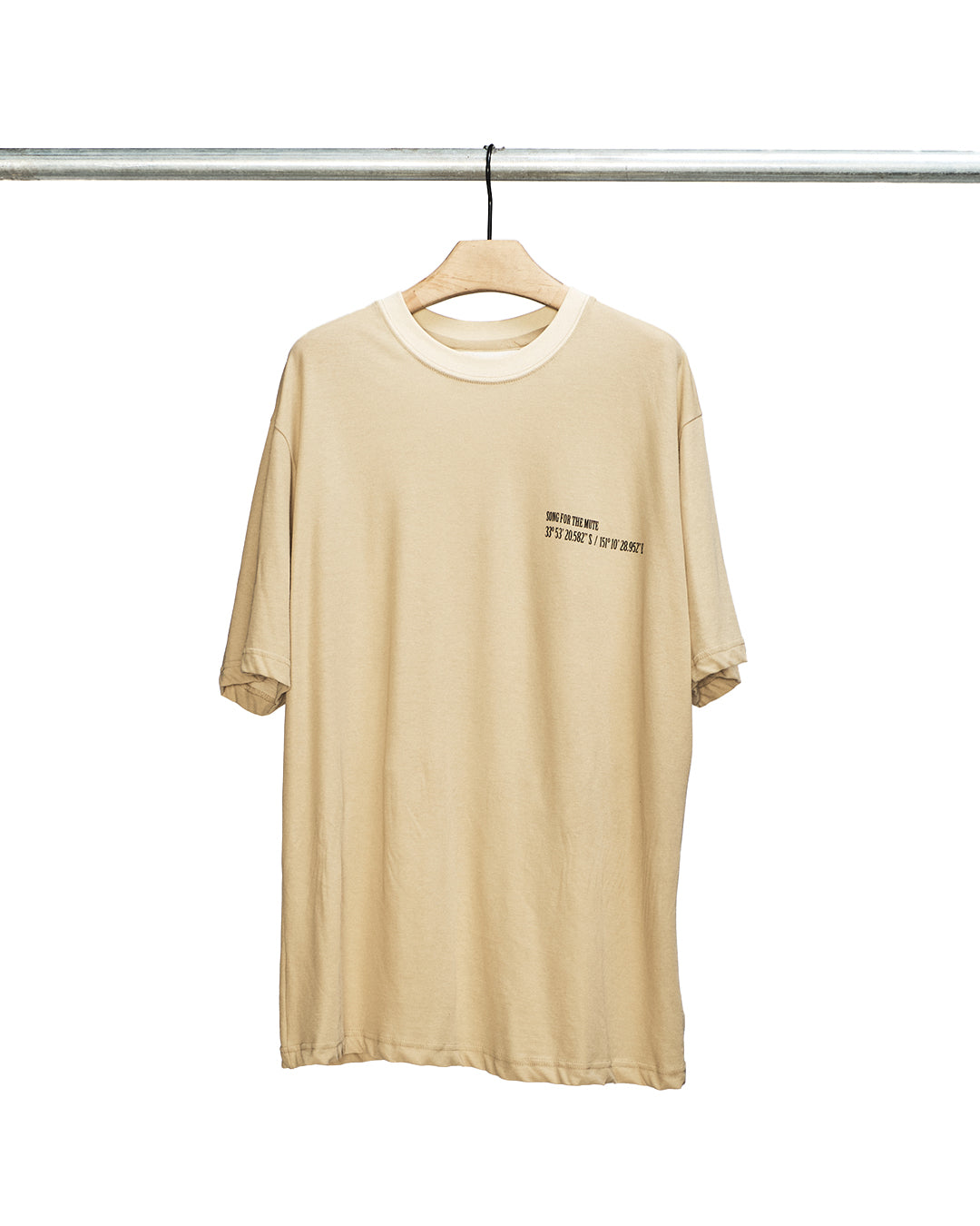 Beige "COORDINATES" Oversized Tee