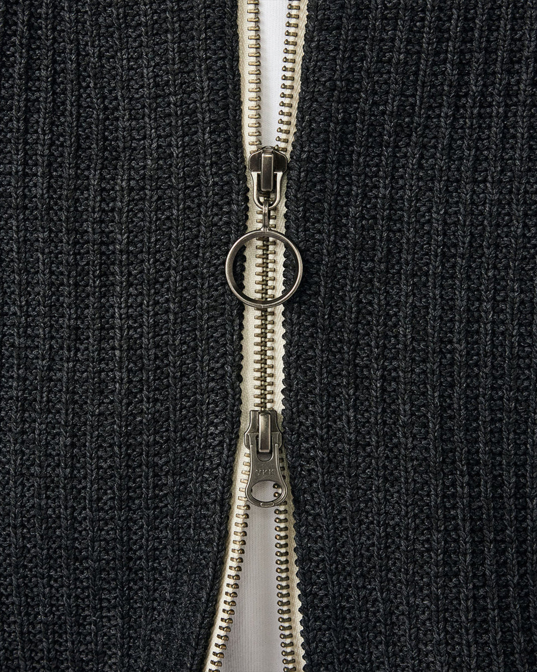 Black 5G Zip Cardigan