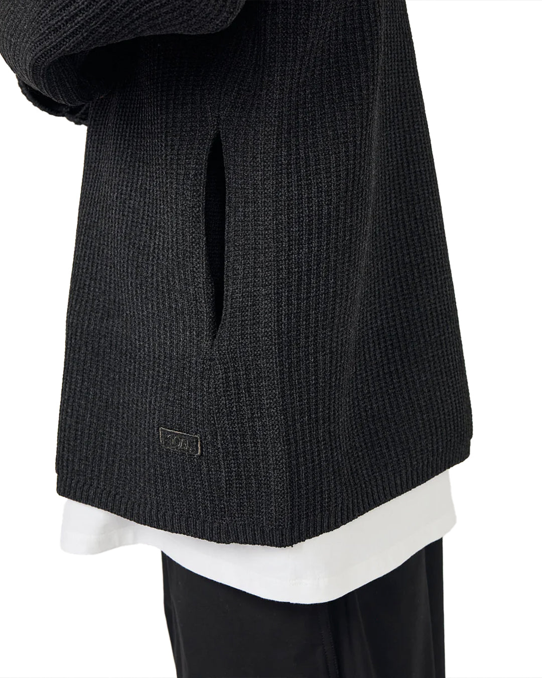 Black 5G Zip Cardigan