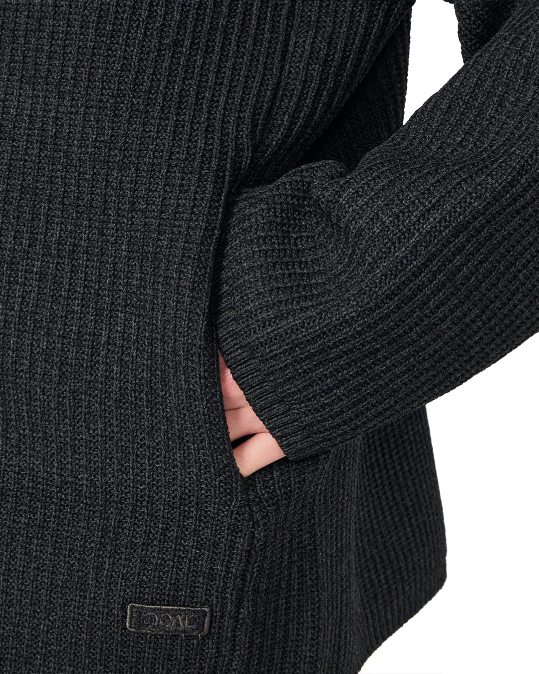 Black 5G Zip Cardigan