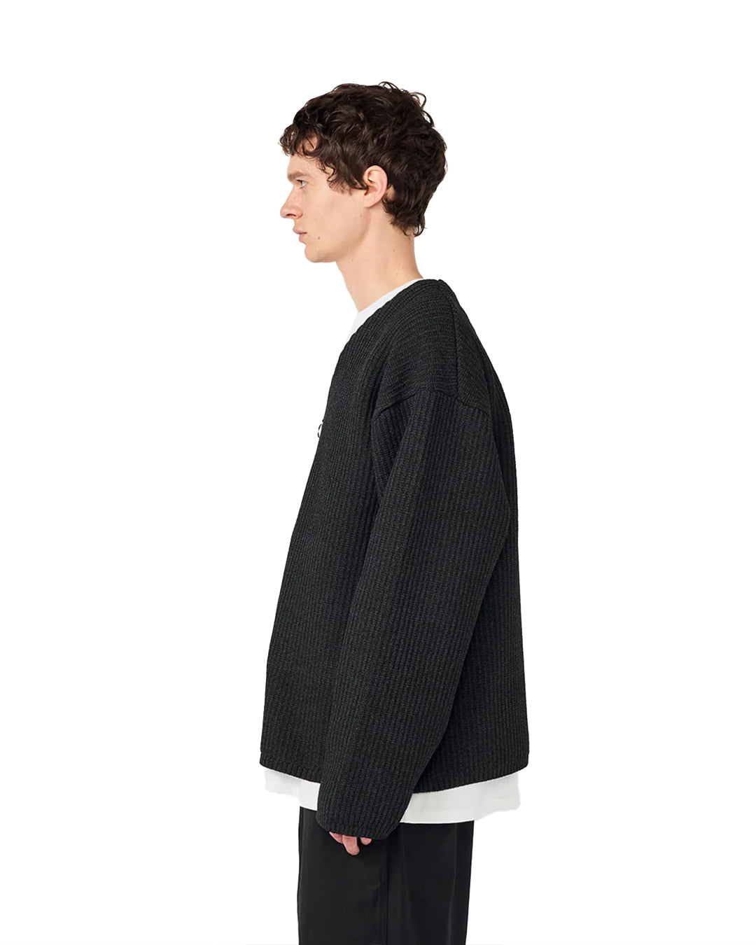 Black 5G Zip Cardigan