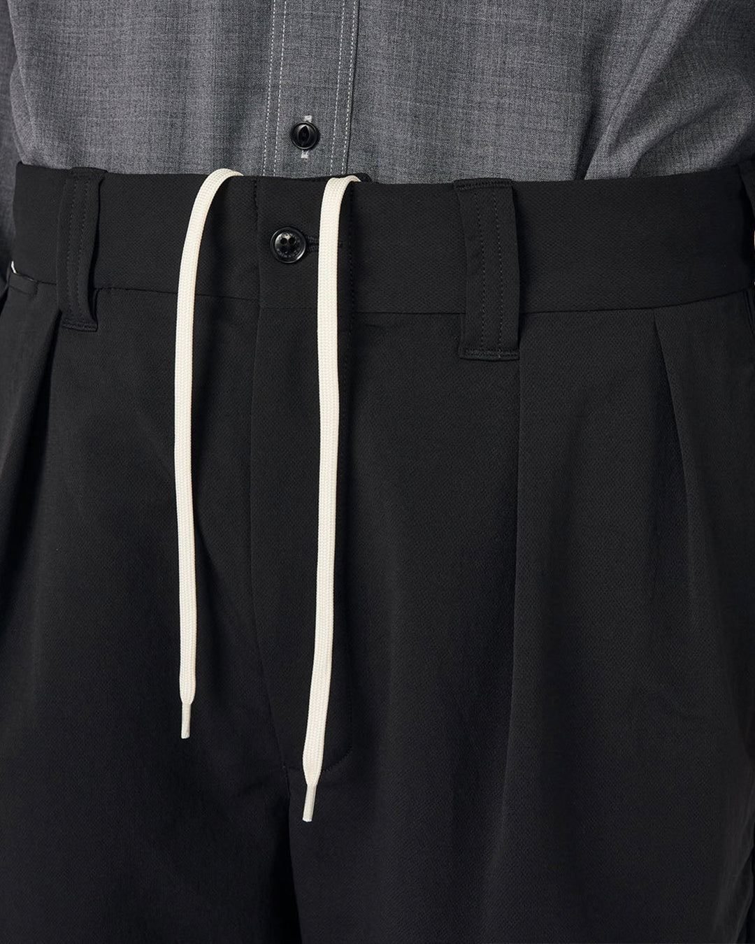 Black ALPHADRY Double Pleat Shorts