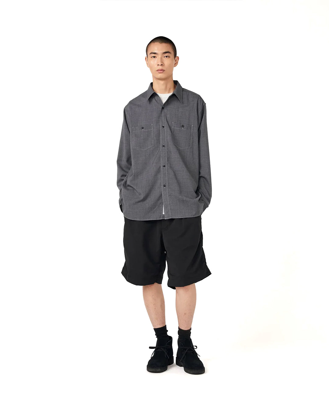 Black ALPHADRY Double Pleat Shorts