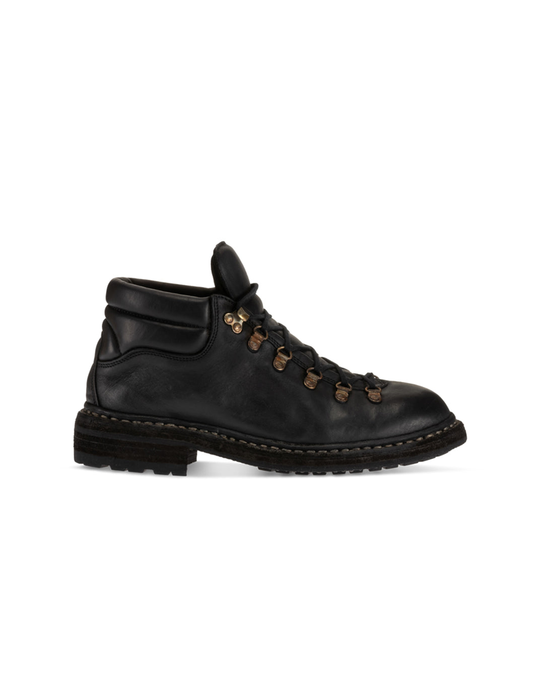 Black Calf Leather 190 Hiking Shoes
