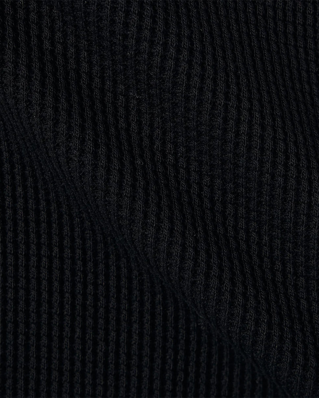 Black Crew Neck Thermal Sweat