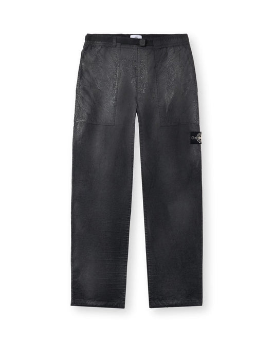 Black Dense Nylon-TC Hand Sprayed Reflective Fatigue Trousers