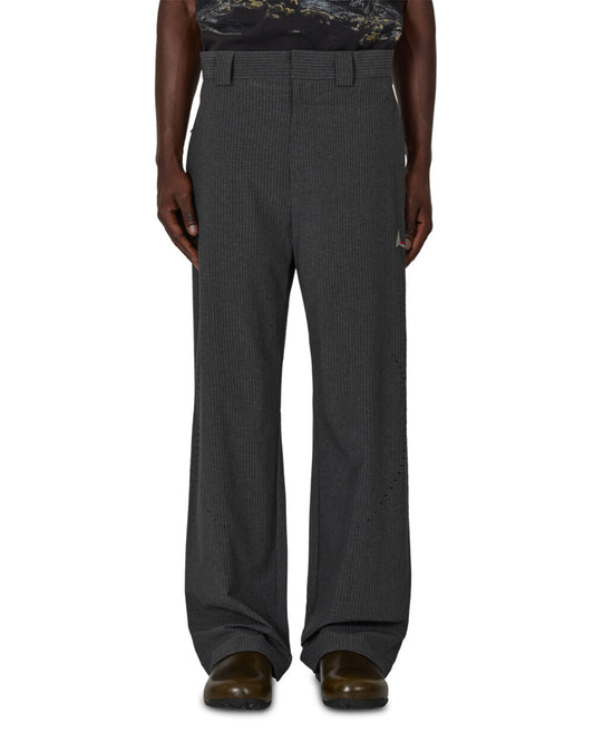 Black Numb Pinstriped Packable Pants