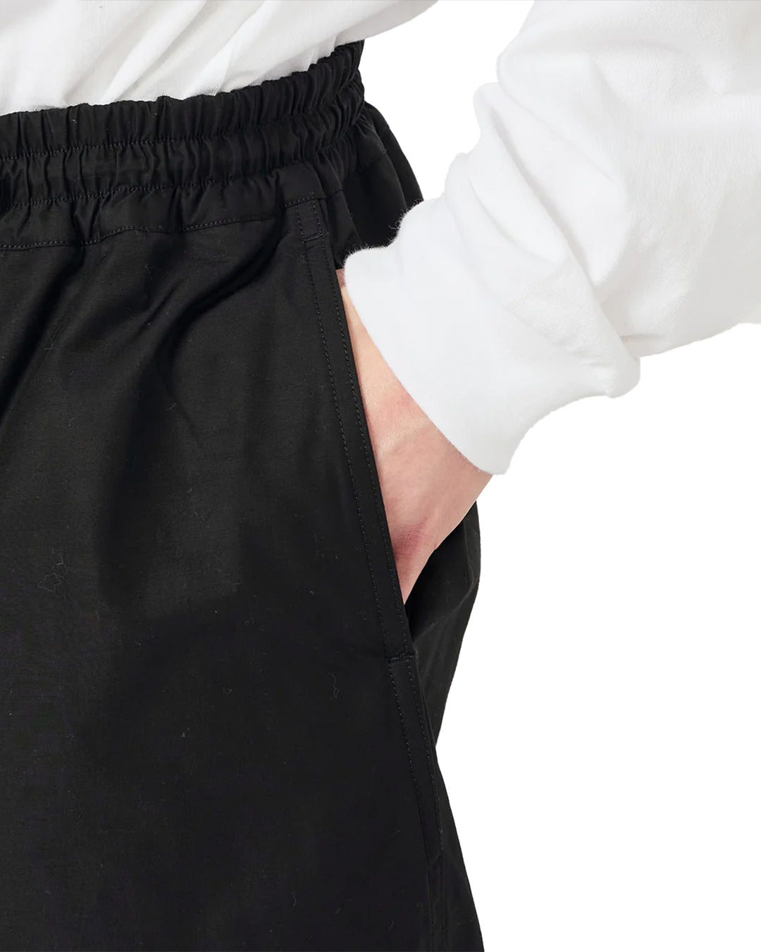 Black Nylon Twill Deck Pants